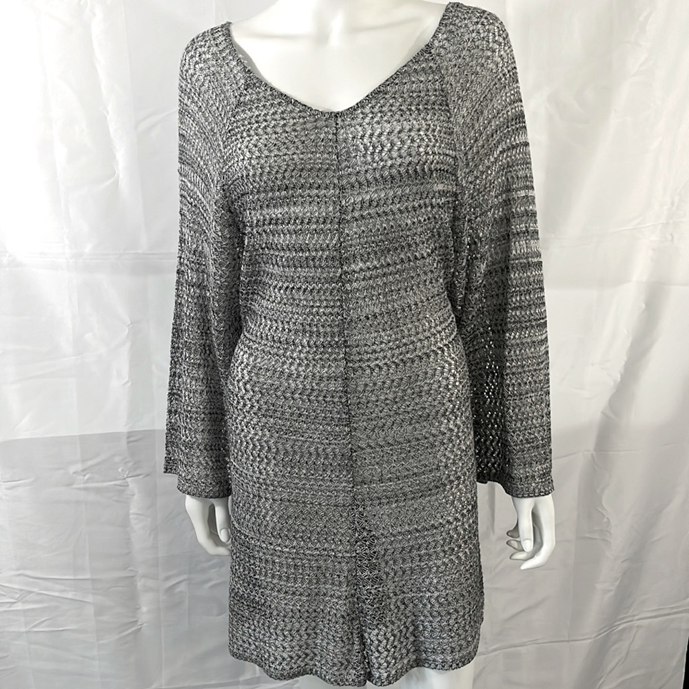 Grey Fish Net Tunic